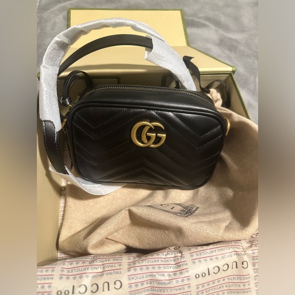 NWT Gucci GG Marmont Mini Shoulder Bag in Box - Picture 3 of 11